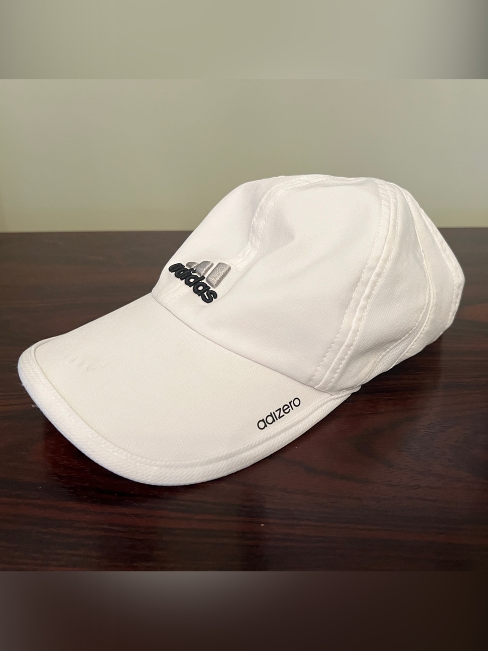 Adidas White Adizero Lightweight Cap
